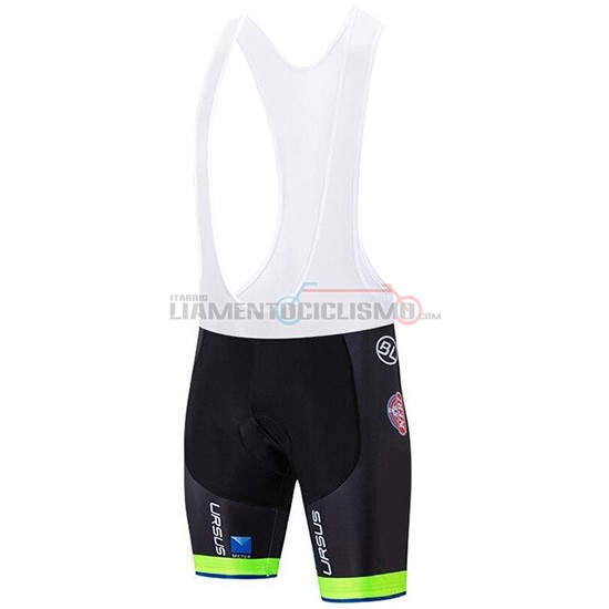 Abbigliamento Ciclismo Neri Italia Manica Corta 2019 Verde Nero
